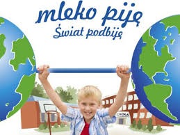 Logotyp akcji Piję mleko, świat podbiję.
