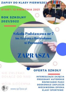 Plakat - drzwi otwarte 2021