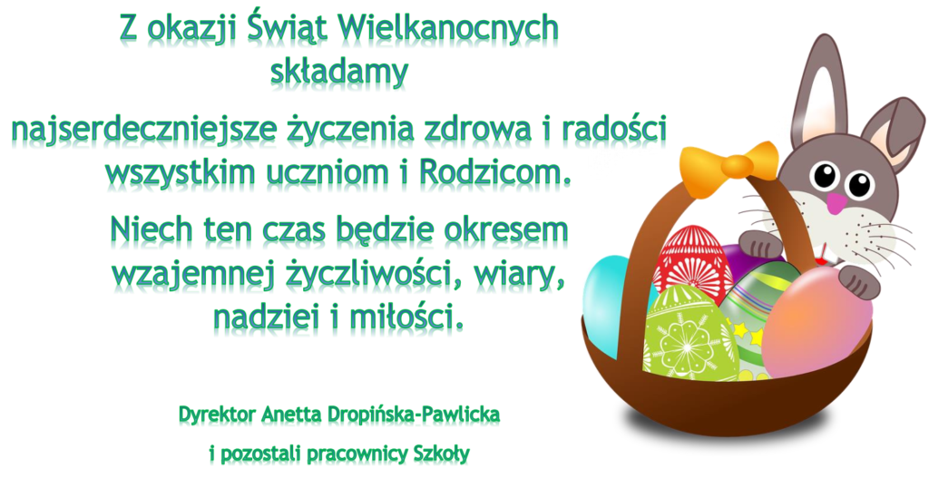 Świąteczna kartka z życzeniami wielkanocnymi